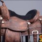 TO106DBRO-F HILASON TREELESS WESTERN TRAIL BARREL RACING HORSE RIDING SADDLE 16"