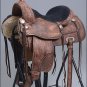 TO106DBRO-F HILASON TREELESS WESTERN TRAIL BARREL RACING HORSE RIDING SADDLE 16"