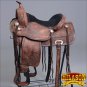 TO106DBRO-F HILASON TREELESS WESTERN TRAIL BARREL RACING HORSE RIDING SADDLE 16"
