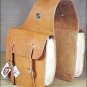 11" X 11" SADDLE BARN TOP GRAIN LEATHER DOUBLE BUCKLE SADDLE BAG