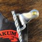 CIRCLE Y TWISTED MEN SPUR STAINLESS STEEL WITH BRASS ROWEL AND BUTTONS