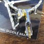 CIRCLE Y TWISTED MEN SPUR STAINLESS STEEL WITH BRASS ROWEL AND BUTTONS