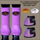 MEDIUM HILASON HORSE FRONT LEG SPORTS BOOT PROFESSIONAL CHOICE BELL LILAC