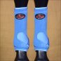 MEDIUM TURQUOISE HILASON HORSE FRONT LEG SPORTS BOOT PROFESSIONAL CHOICE BELL