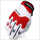 07 SIZE HERITAGE POLO PRO HORSE RIDING EQUESTRIAN PADDED GLOVE WHITE RED