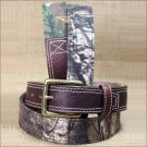 38 inch BRIGHTON WESTERN BROWN LEATHER CAMOUFLAGE BELT