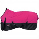 72 inch TOUGH1 PINK 600D WATERPROOF POLY TURNOUT WINTER HORSE BLANKET