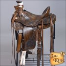 WD077ADB-F HILASON BIG KING HIGH BACK WESTERN WADE RANCH ROPING COWBOY SADDLE 16