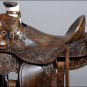 WD077ADB-F HILASON BIG KING HIGH BACK WESTERN WADE RANCH ROPING COWBOY SADDLE 16