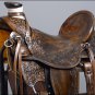 WD077ADB-F HILASON BIG KING HIGH BACK WESTERN WADE RANCH ROPING COWBOY SADDLE 16