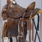 WD077ADB-F HILASON BIG KING HIGH BACK WESTERN WADE RANCH ROPING COWBOY SADDLE 16