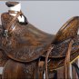 WD077ADB-F HILASON BIG KING HIGH BACK WESTERN WADE RANCH ROPING COWBOY SADDLE 16