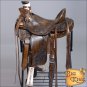 WD077ADB-F HILASON BIG KING HIGH BACK WESTERN WADE RANCH ROPING COWBOY SADDLE 16