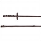PONY HORZE CLASSIC QUALITY LEATHER REINS EASY GRIP BUCKLE ENDS PAIR DARK BROWN