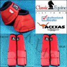 SMALL RED CLASSIC EQUINE FRONT REAR LEGACY SPORTS HORSE LEG NO TURN BELL BOOTS