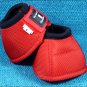SMALL RED CLASSIC EQUINE FRONT REAR LEGACY SPORTS HORSE LEG NO TURN BELL BOOTS