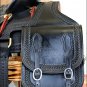 BG107BK-F HILASON WESTERN LEATHER COWBOY TRAIL RIDE HORSE SADDLE BAG BLACK
