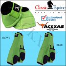 MEDIUM GREEN CLASSIC EQUINE FRONT REAR LEGACY SPORTS HORSE NO TURN BELL BOOTSOTS