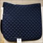 FULL SIZE BLACK HORZE PRINZE DRESSAGE ENGLISH COTTON FOAM SADDLE PAD HORSE