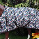70" HILASON 1200D WINTER WATERPROOF TURNOUT HORSE BLANKET USA FLAG CAMOUFLAGE
