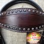 S463 HILASON WESTERN LEATHER HORSE BRIDLE HEADSTALL - DARK BROWN