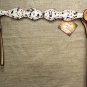 S545 NEW HILASON WESTERN COWHIDE LEATHER HORSE BREAST COLLAR TACK W/ RHINESTONES