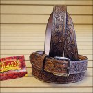 60" HILASON HEAVY DUTY HAND MADE BUFFALO HIDE LEATHER STICHED GUN HOLSTER BELT