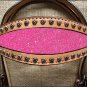 HILASON WESTERN LEATHER HORSE HEADSTALL BRIDLE TAN PINK INLAY