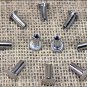 50 SET 1/2in. CHICAGO SCREW SET NICKLE PLATED FOR REPAIR HORSE TACK SADDLE BELT