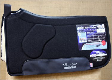 ARSP-33BLA BLACK PROFESSIONAL CHOICE SMX AIR RIDE HORSE SADDLE PAD BLACK 33X35