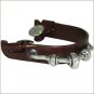SMOOTH 3 ROWEL BUMPER ANTIQUE FINISH SPUR STAINLESS STEEL