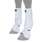 MEDIUM TOUGH 1 HORSE TACK PERFORMERS 1st CHOICE COMBO NEOPRENE LEG BOOTS WHITE