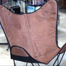 COWHIDE SOFT LEATHER BUTTERFLY CHAIR FOLDING LOUNGE MODERN SLING ACCENT SEATING