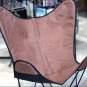 COWHIDE SOFT LEATHER BUTTERFLY CHAIR FOLDING LOUNGE MODERN SLING ACCENT SEATING