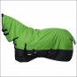 78 in GREEN TOUGH-1 600D WATERPROOF POLY FULL NECK TURNOUT WINTER HORSE BLANKET