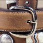 7969L 24 inch TONY LAMA BROWN KIDS BUCKAROO LEATHER WESTERN BELT
