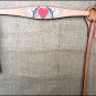 HILASON WESTERN LEATHER BREAST COLLAR TAN W/ CROSS GUN HEART
