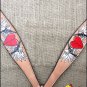 HILASON WESTERN LEATHER BREAST COLLAR TAN W/ CROSS GUN HEART