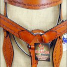 HILASON WESTERN TOOL LEATHER HORSE BRIDLE HEADSTALL BREAST COLLAR SADDLE TAN A21