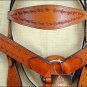 HILASON WESTERN TOOL LEATHER HORSE BRIDLE HEADSTALL BREAST COLLAR SADDLE TAN A21