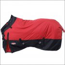 72 inch RED TOUGH-1 1200D WATERPROOF POLY TURNOUT BLANKET ADJUST SNUGGIT NECK