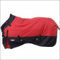 72 inch RED TOUGH-1 1200D WATERPROOF POLY TURNOUT BLANKET ADJUST SNUGGIT NECK
