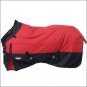 72 inch RED TOUGH-1 1200D WATERPROOF POLY TURNOUT BLANKET ADJUST SNUGGIT NECK