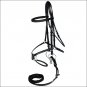 HORZE MEXICAN FIGURE 8 HORSE LEATHER BRIDLE BLACK FULL SIZE