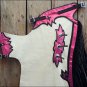 F20 HILASON WESTERN RODEO BRONC BULL RIDING SMOOTH LEATHER CHAPS PROTECTIVE VEST