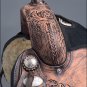TO107DBRO-F HILASON TREELESS WESTERN LEATHER TRAIL PLEASURE RIDING SADDLE 17"