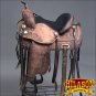 TO107DBRO-F HILASON TREELESS WESTERN LEATHER TRAIL PLEASURE RIDING SADDLE 17"
