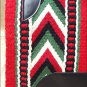 FEP264 MADE N USA HILASON WESTERN WOOL SHOCK BUSTER SADDLE BLANKET PAD RED GREEN