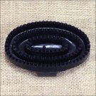 BLACK HILASON HORSE GROOMING SOFT RUBBER JUNIOR CURRY COMB