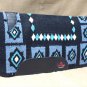 FEP297 MADE IN USA HILASON WESTERN WOOL SHOCK BUSTER SADDLE BLANKET PAD BLACK BL